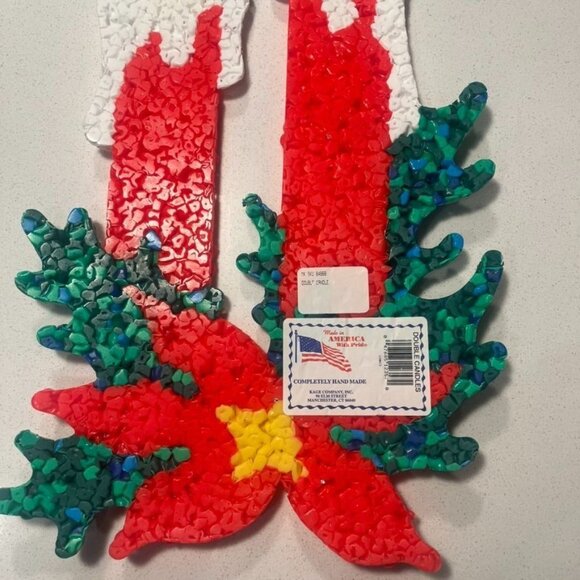 Retro1970s Popcorn Plastic Candle Wall Hanging Christmas Decoration New - Picture 2 of 4